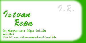 istvan repa business card