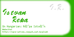 istvan repa business card